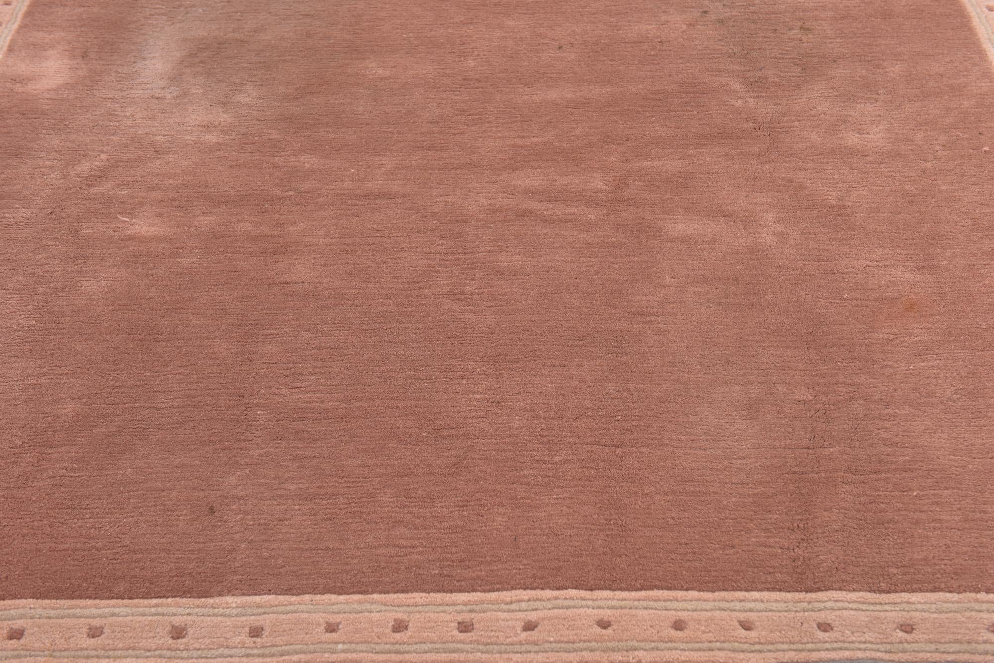 7' 8 x 8' Hand Knotted Nepal Wool Square Rug