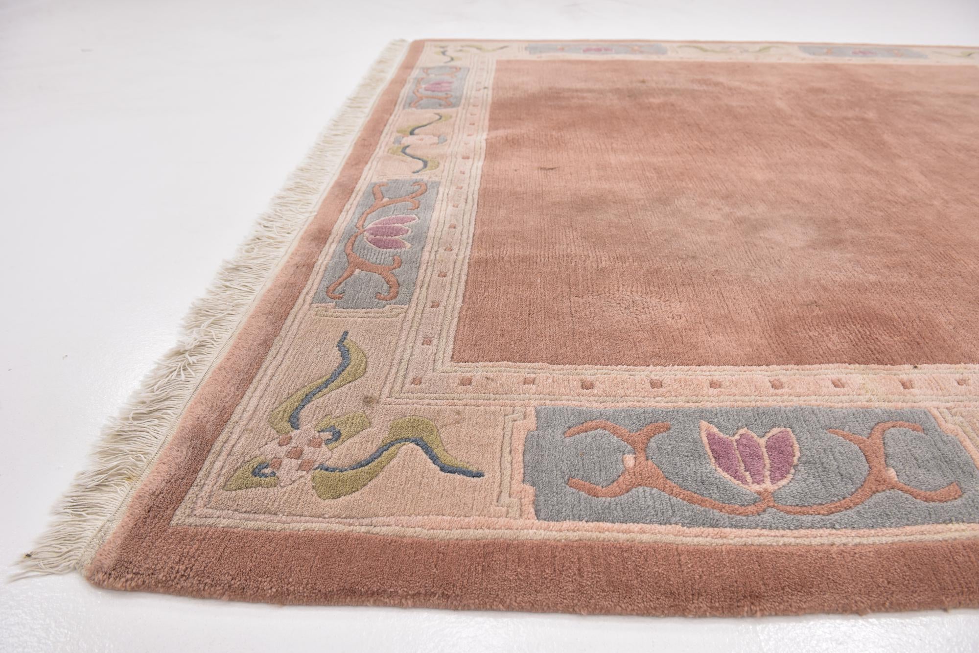 7' 8 x 8' Hand Knotted Nepal Wool Square Rug