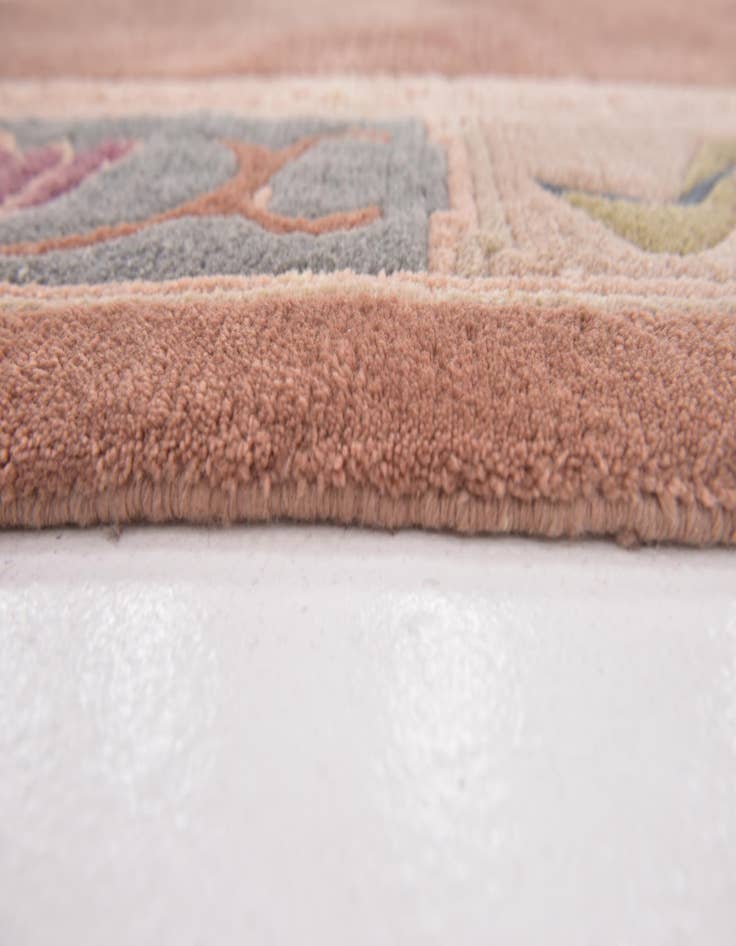 Detail image of 7' 8 x 8' Hand Knotted Nepal Wool Square Rug