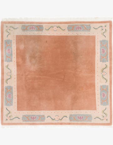 7' 8 x 8' Hand Knotted Nepal Wool Square Rug