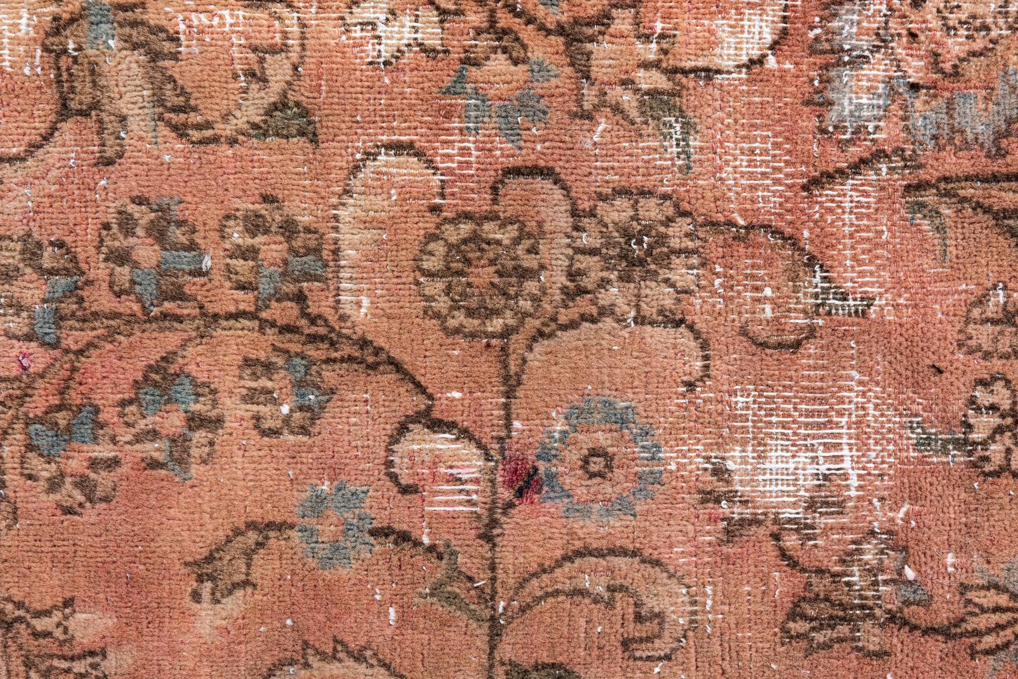 4' 3 x 5' 3 Hand Knotted Ultra Vintage Persian Wool Square Rug