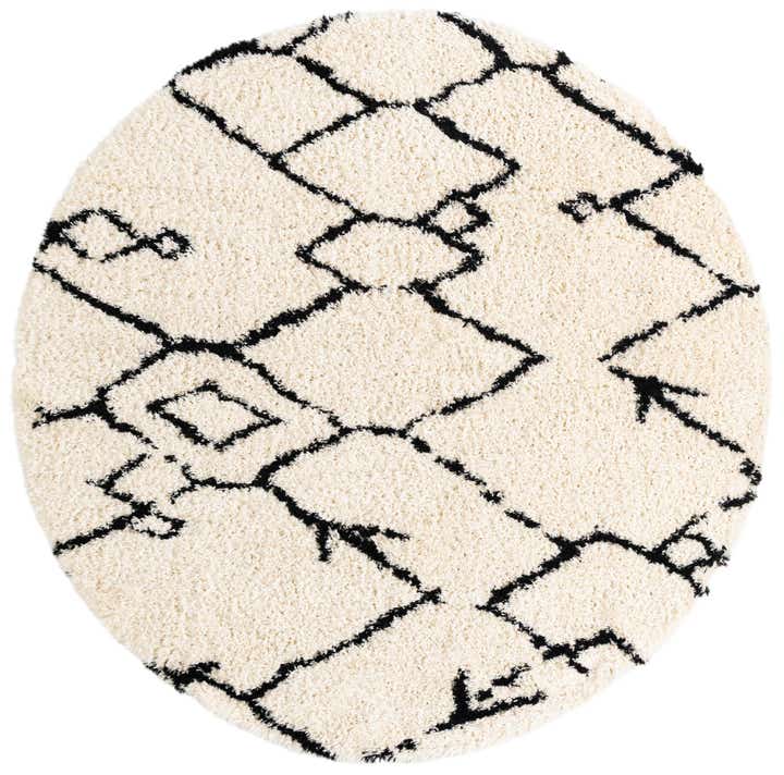 10' x 10' Infinity Shag Round Rug