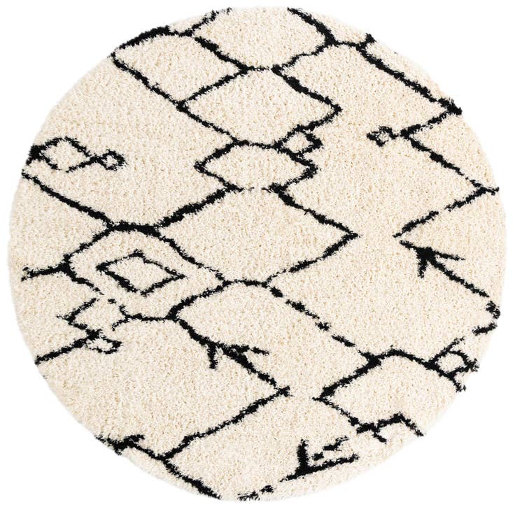 Detail image of 10' x 10' Infinity Shag Round Rug