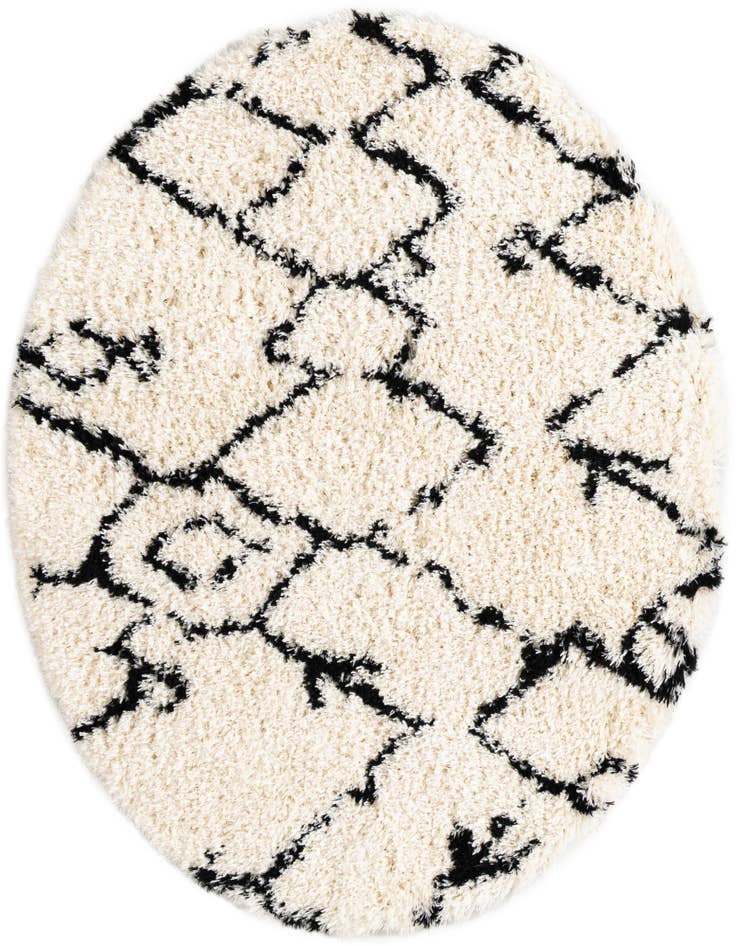 Detail image of 5' x 5' Infinity Shag Round Rug