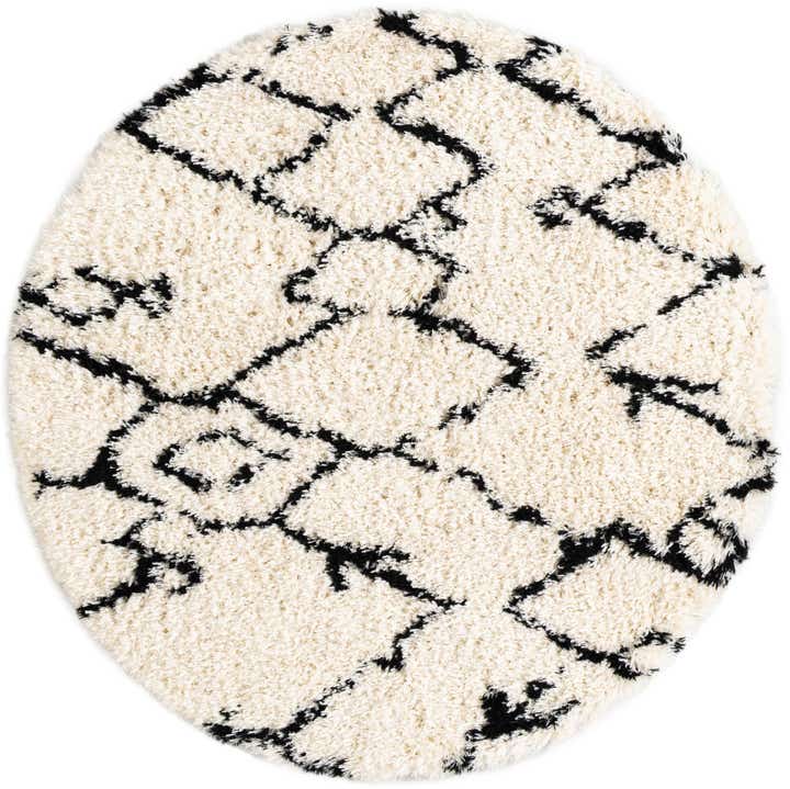 5' x 5' Infinity Shag Round Rug