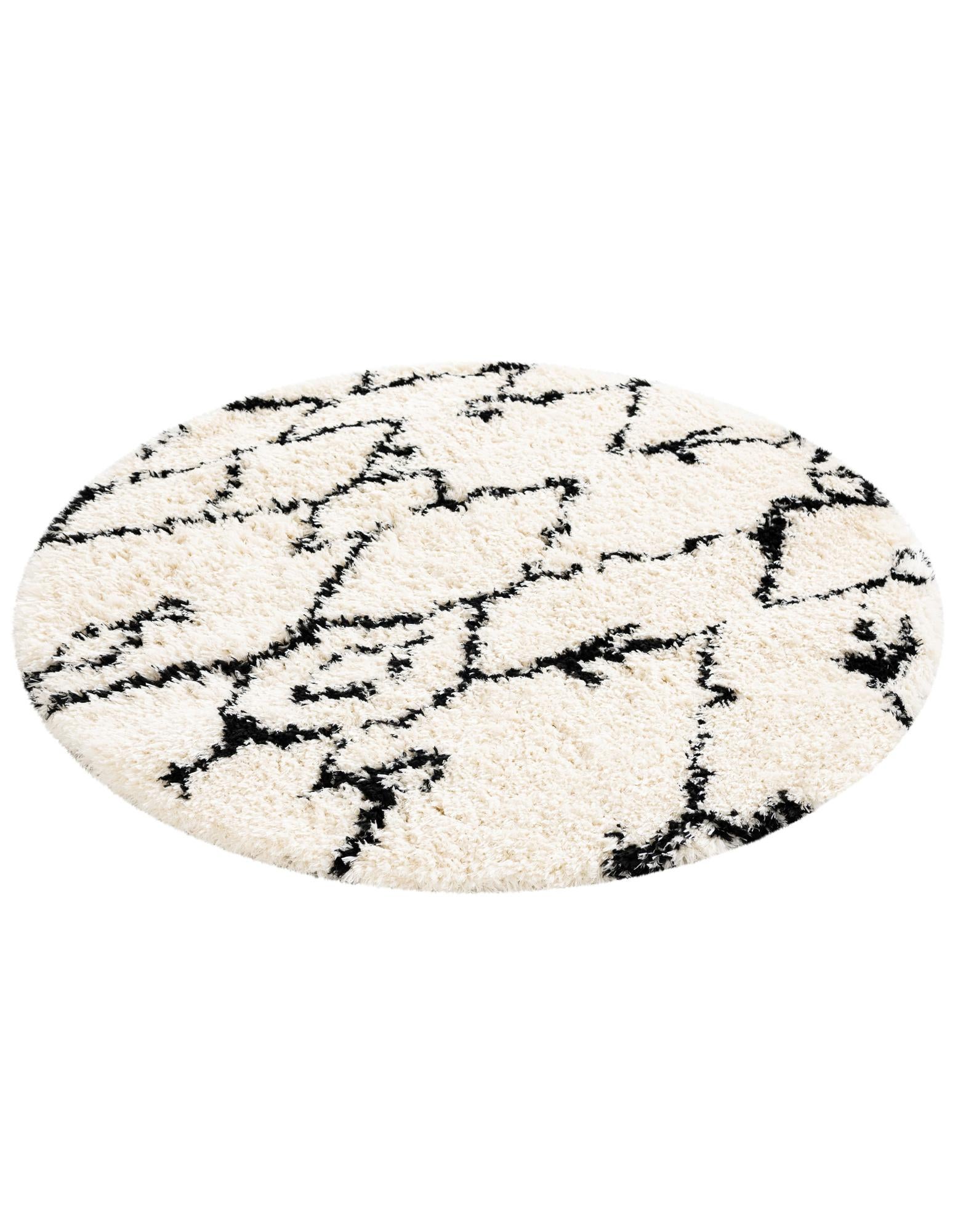 5' x 5' Infinity Shag Round Rug