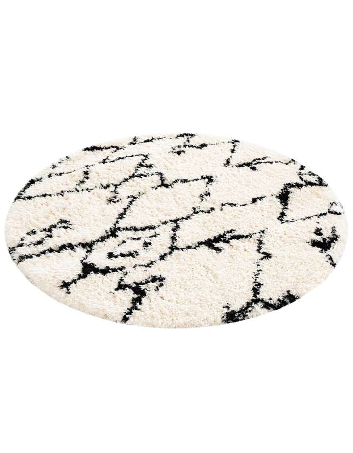 5' x 5' Infinity Shag Round Rug
