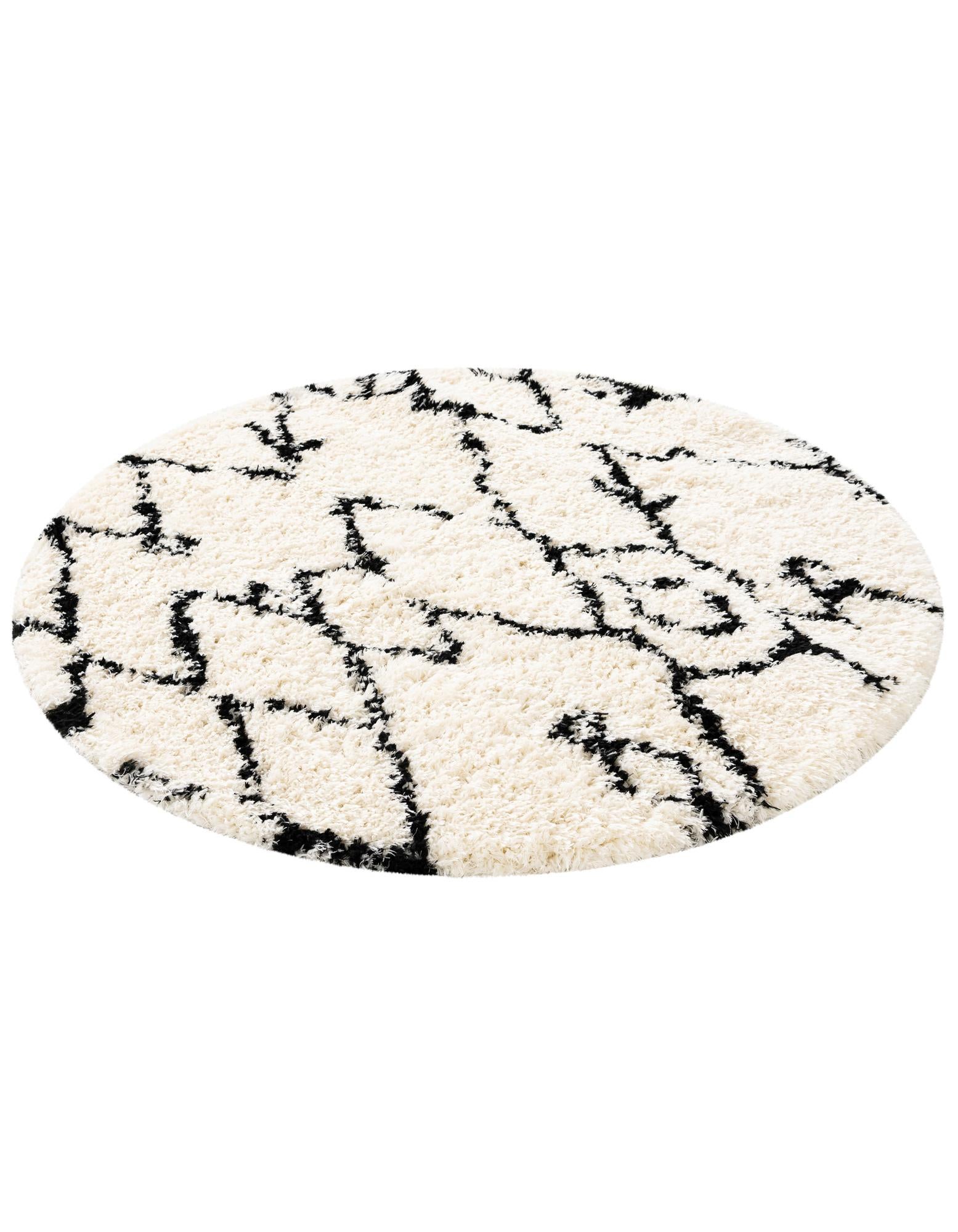 5' x 5' Infinity Shag Round Rug