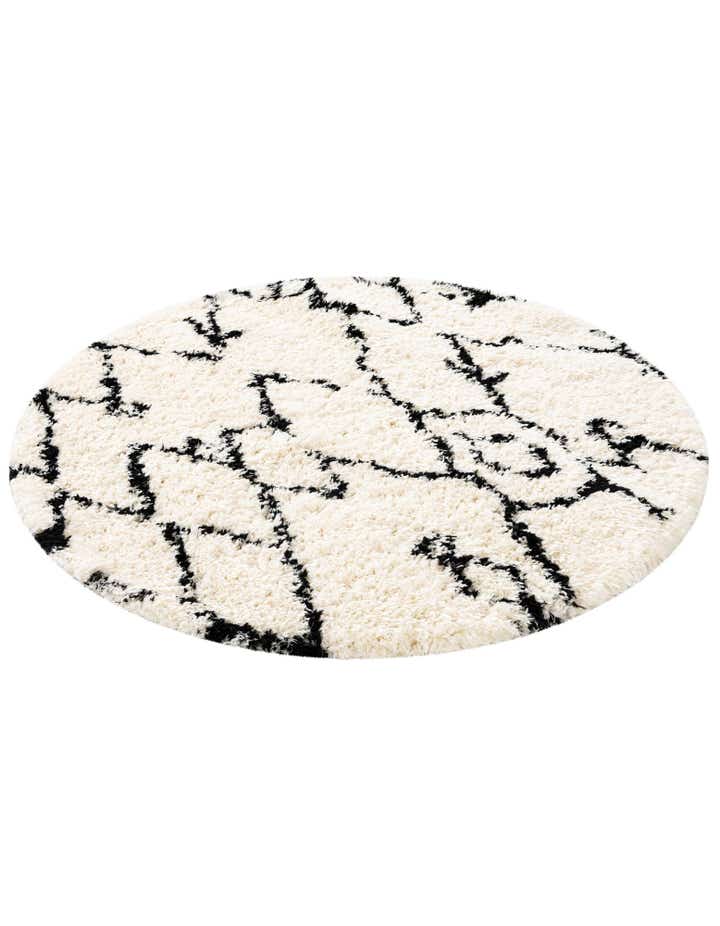 5' x 5' Infinity Shag Round Rug
