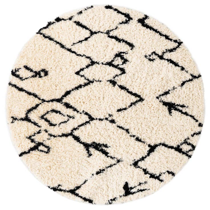 Detail image of 8' x 8' Infinity Shag Round Rug