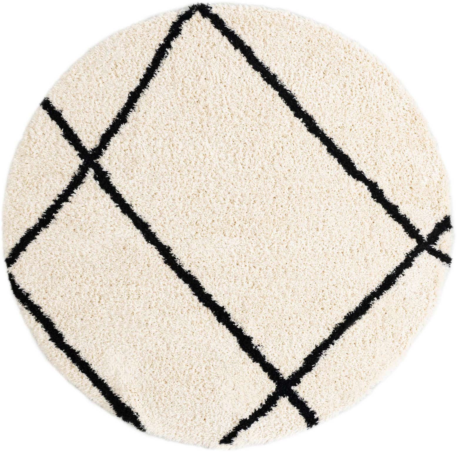10' x 10' Infinity Shag Round Rug
