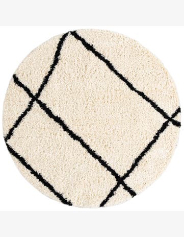 8' x 8' Infinity Shag Round Rug