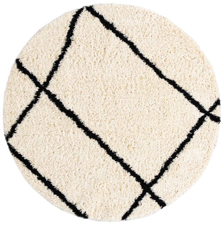 Detail image of 8' x 8' Infinity Shag Round Rug