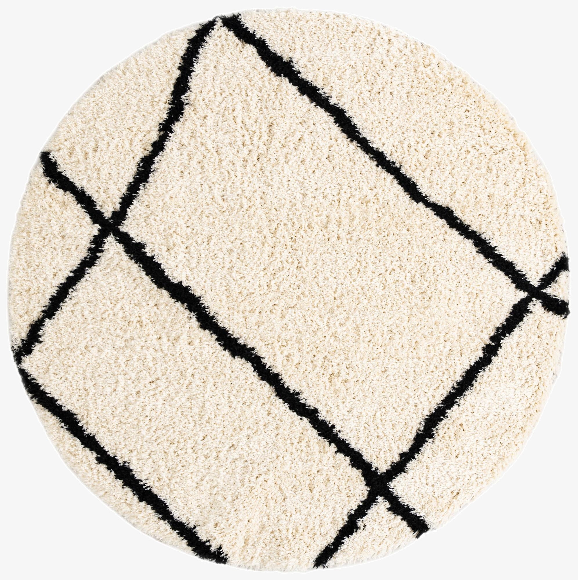 8' x 8' Infinity Shag Round Rug
