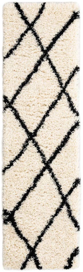 Detail image of 2' 7 x 10' Infinity Shag Runner Rug
