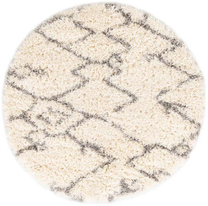 5' x 5' Infinity Shag Round Rug