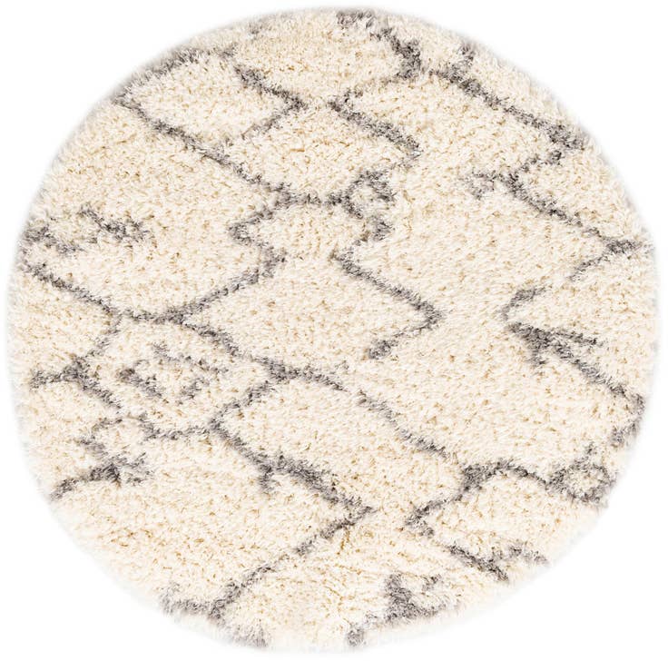 Detail image of 5' x 5' Infinity Shag Round Rug