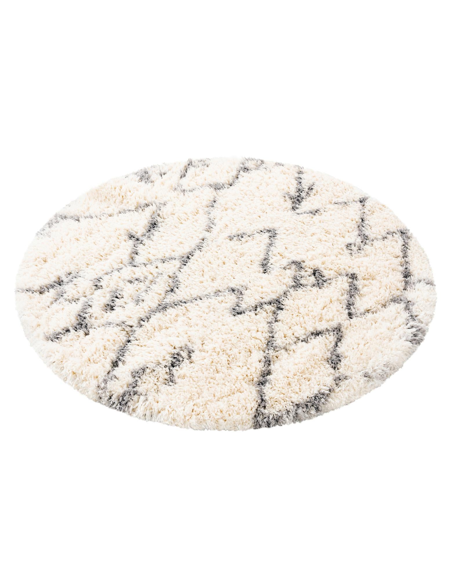 5' x 5' Infinity Shag Round Rug