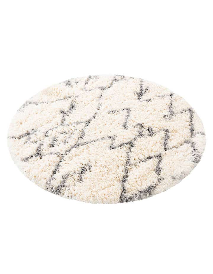 5' x 5' Infinity Shag Round Rug