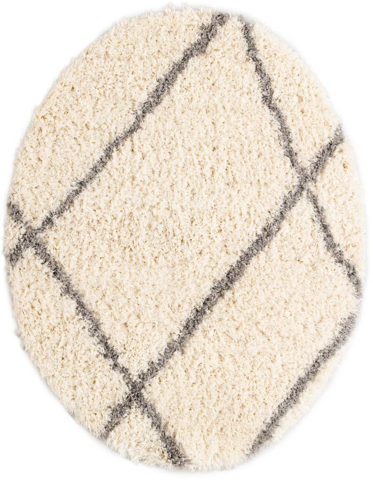 Detail image of 5' x 5' Infinity Shag Round Rug