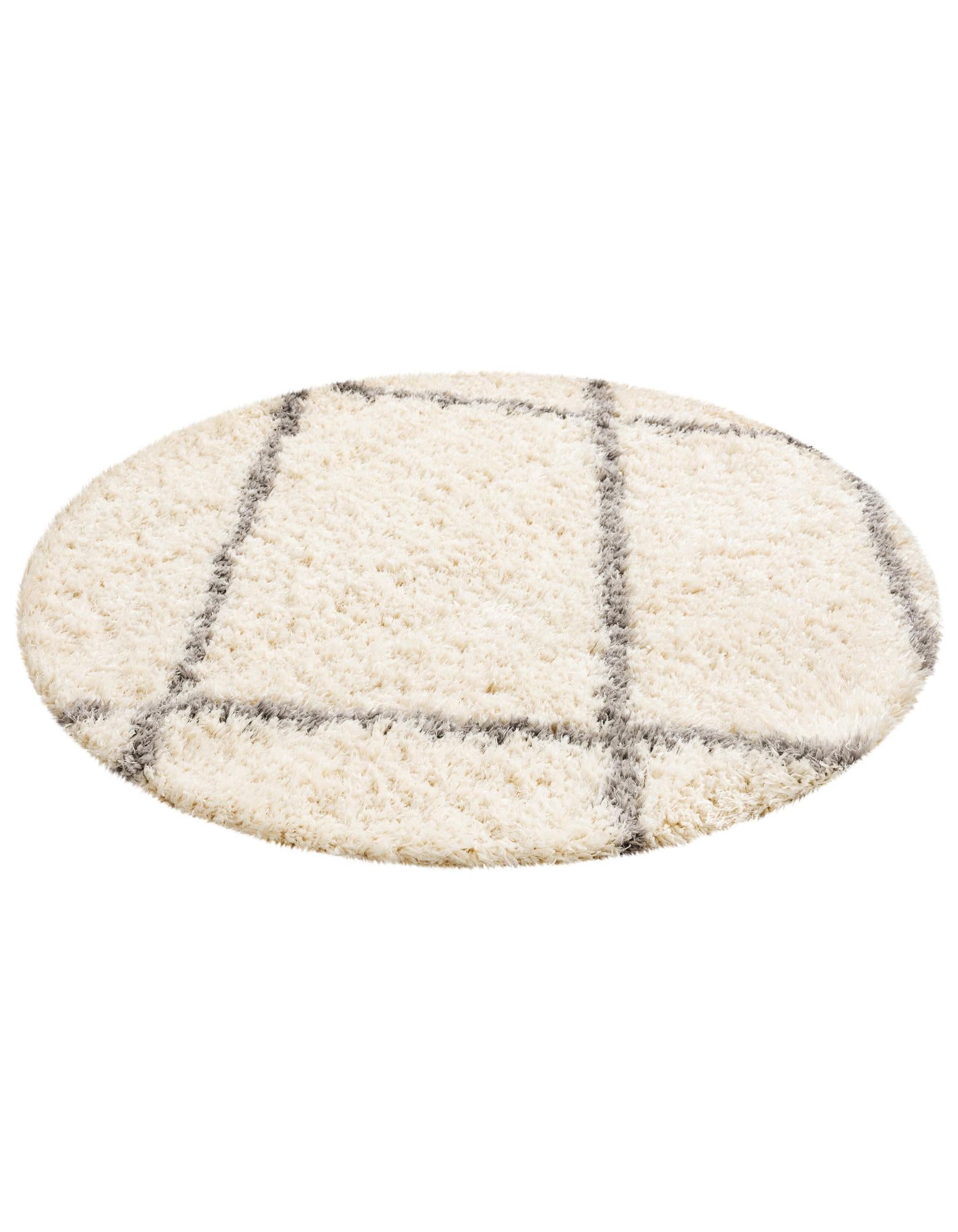 5' x 5' Infinity Shag Round Rug