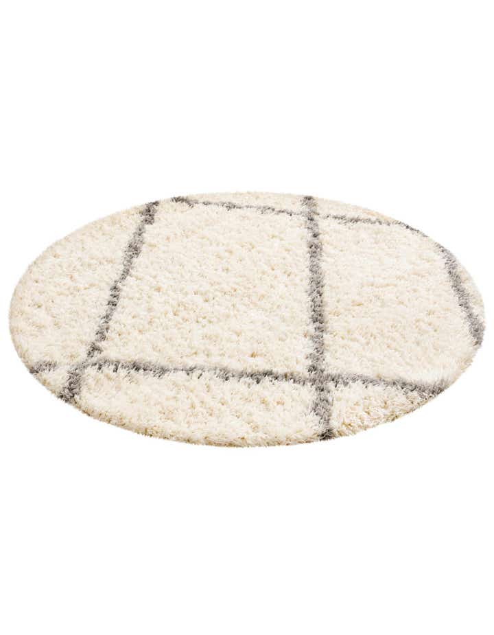 5' x 5' Infinity Shag Round Rug