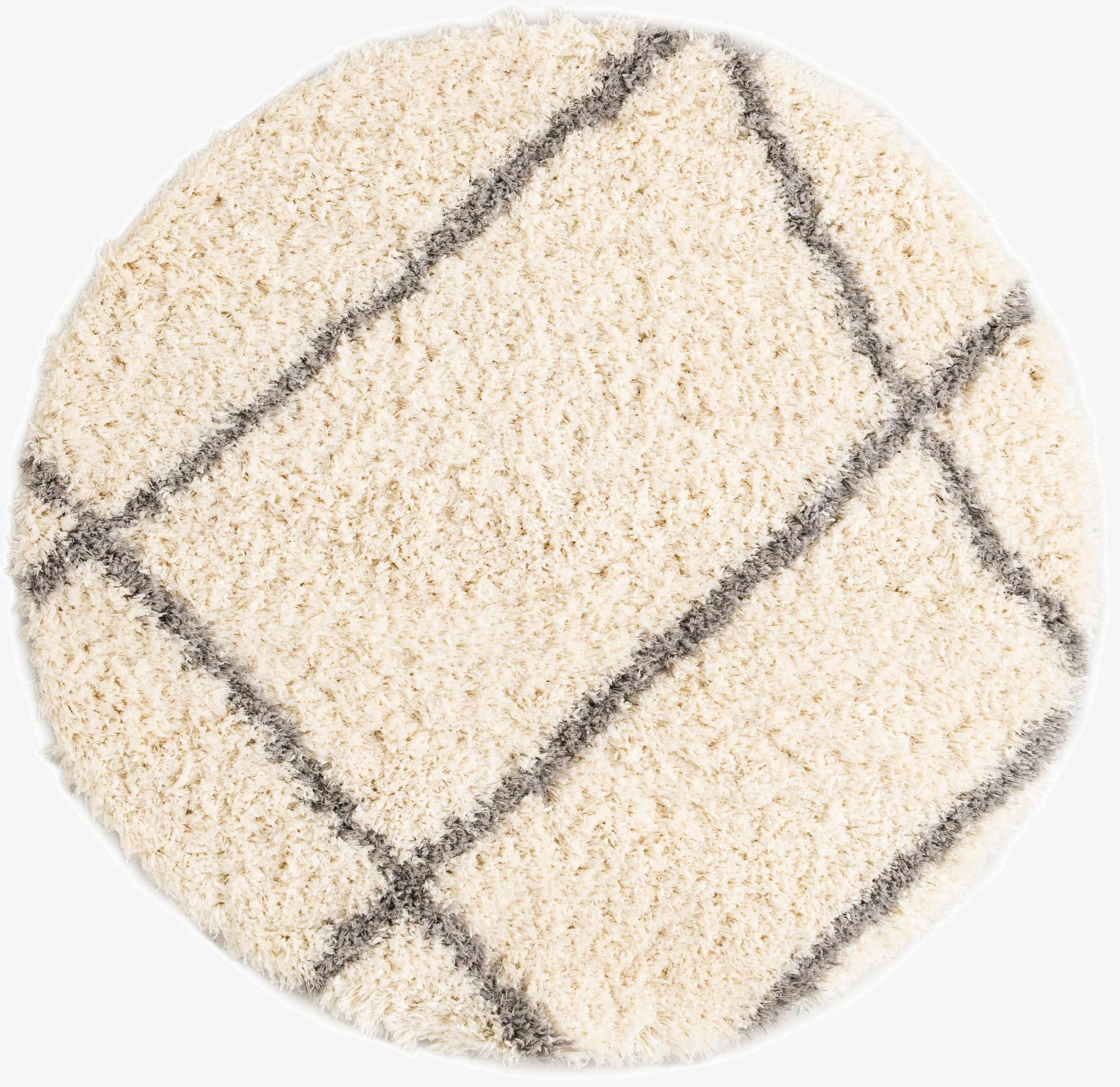 5' x 5' Infinity Shag Round Rug