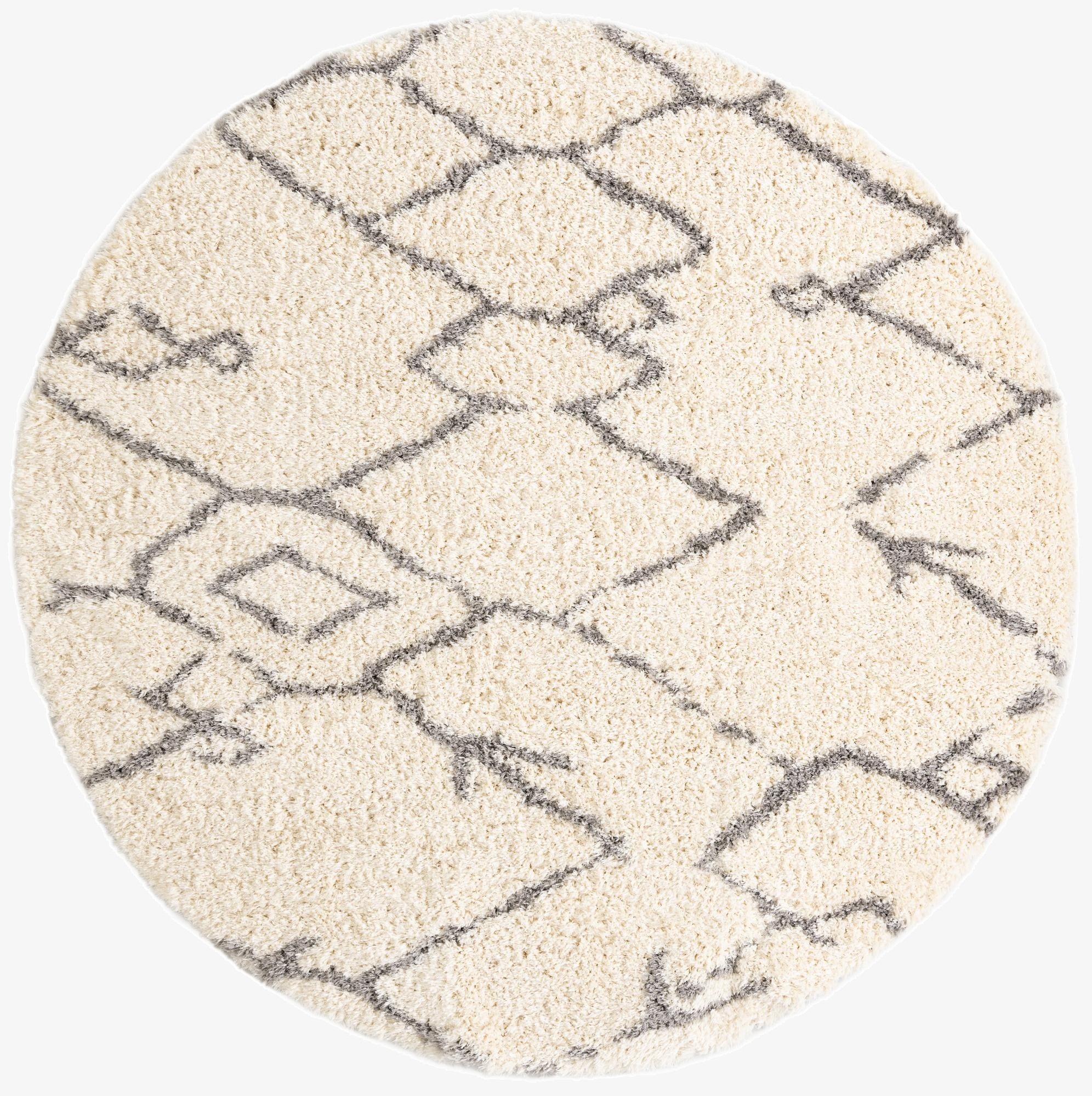 10' x 10' Infinity Shag Round Rug