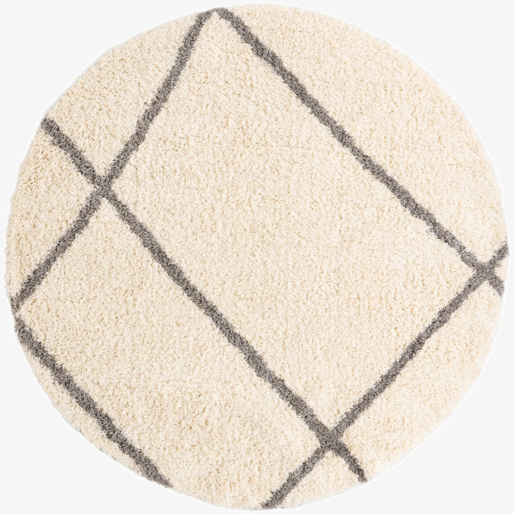10' x 10' Infinity Shag Round Rug