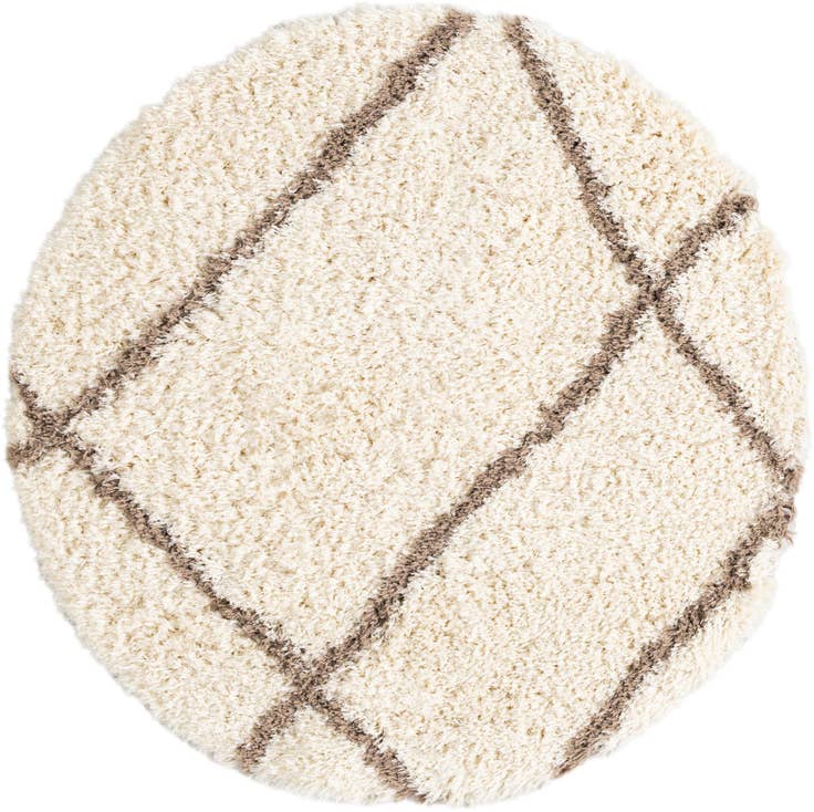Detail image of 5' x 5' Infinity Shag Round Rug