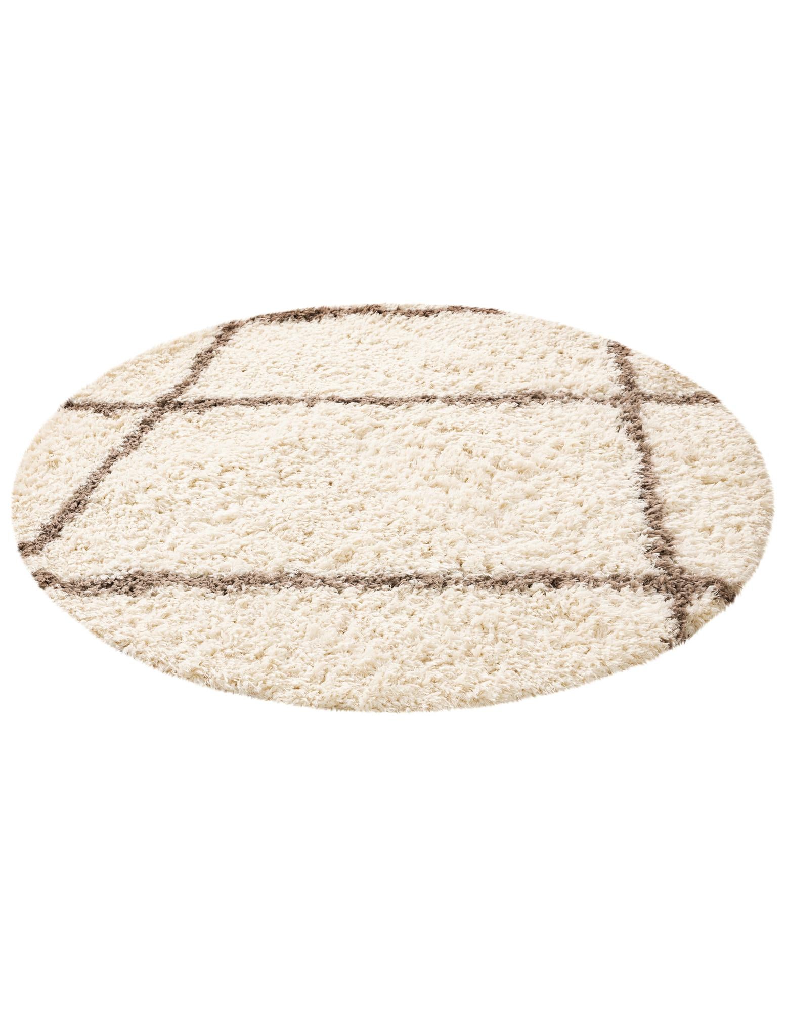 5' x 5' Infinity Shag Round Rug