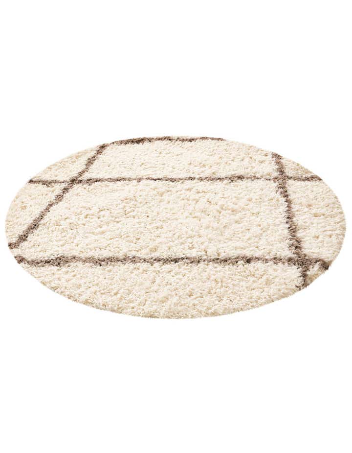 5' x 5' Infinity Shag Round Rug
