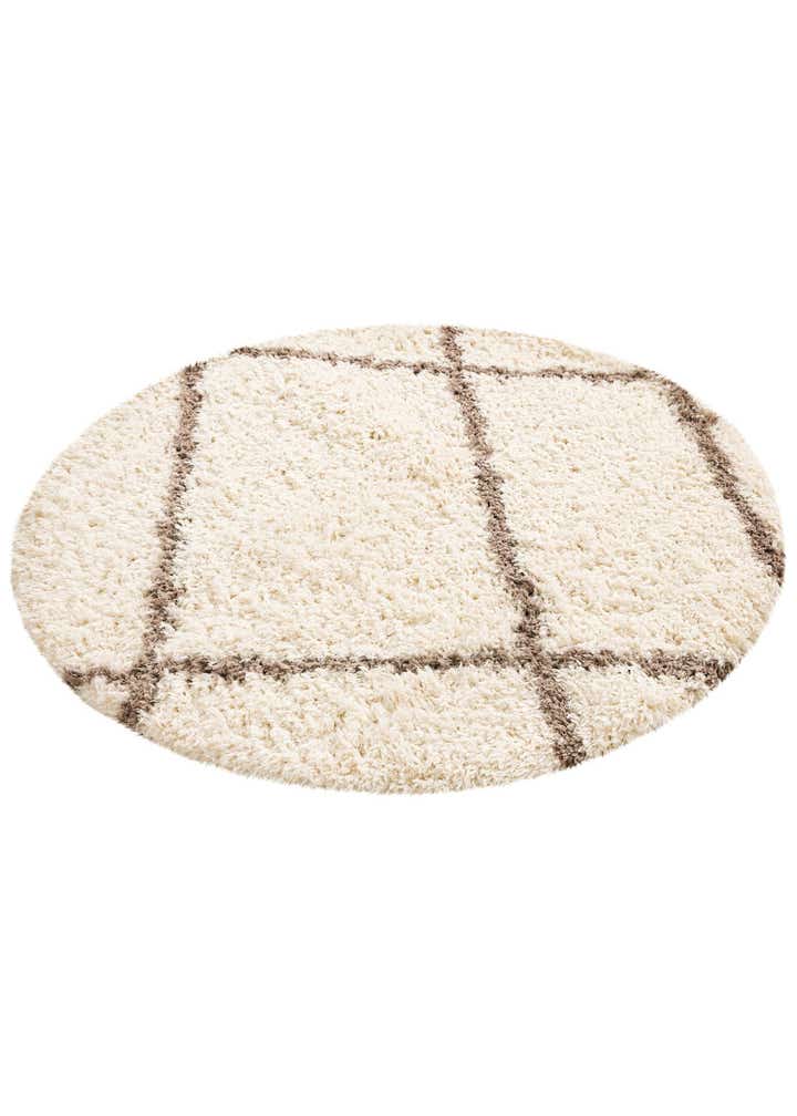 5' x 5' Infinity Shag Round Rug