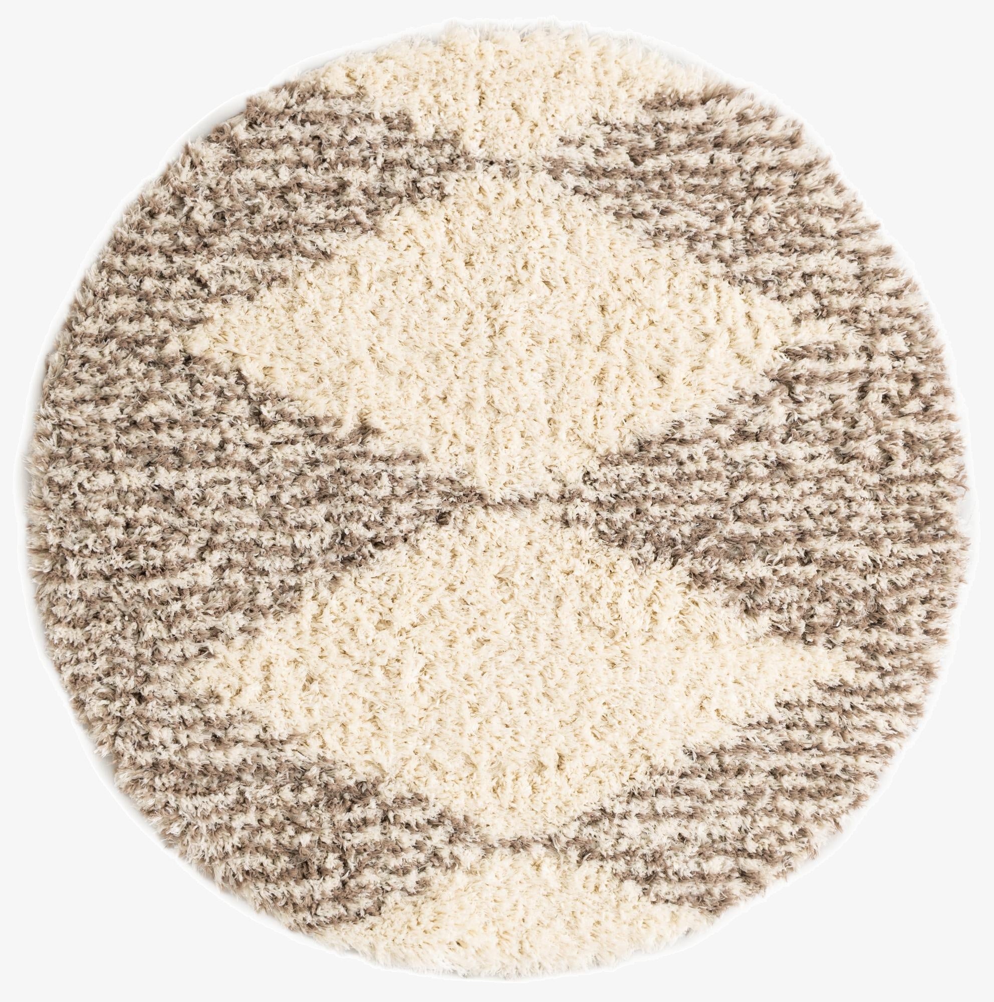 5' x 5' Infinity Shag Round Rug