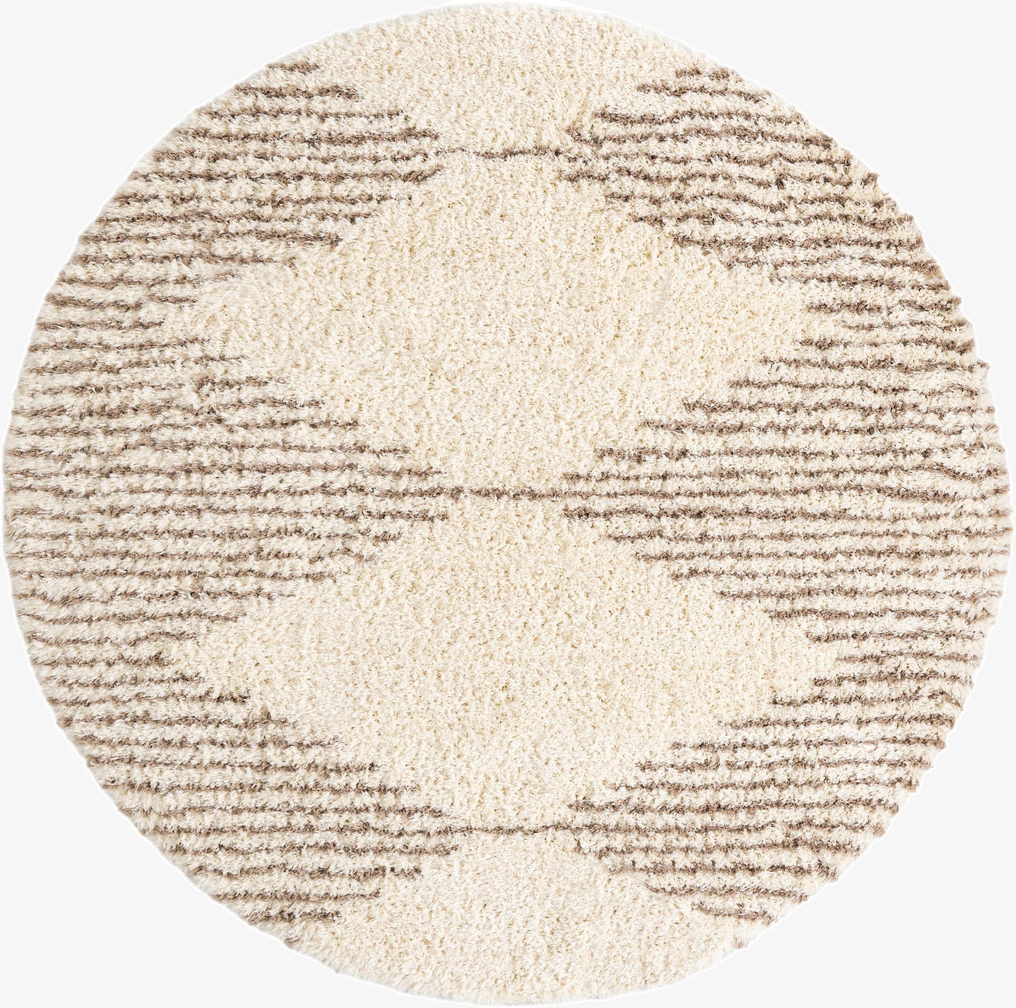 10' x 10' Infinity Shag Round Rug