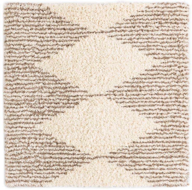 Detail image of 8' x 8' Infinity Shag Square Rug