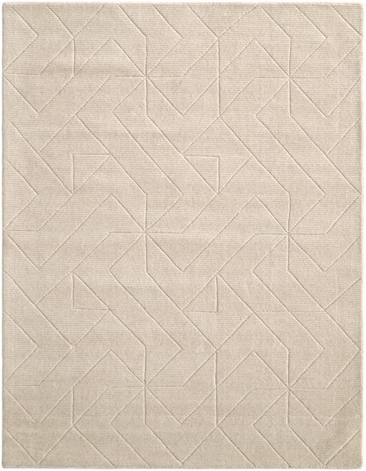 Detail image of 5' 1 x 7' 1 WoolCraft Geometric Rug