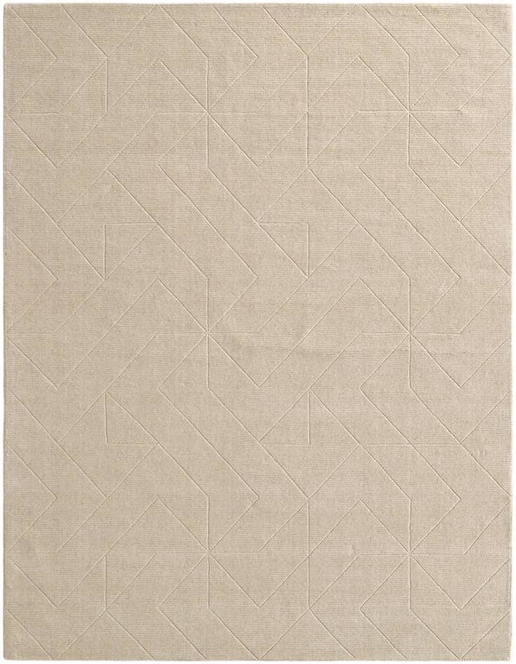 Detail image of 7' 1 x 10' WoolCraft Geometric Rug