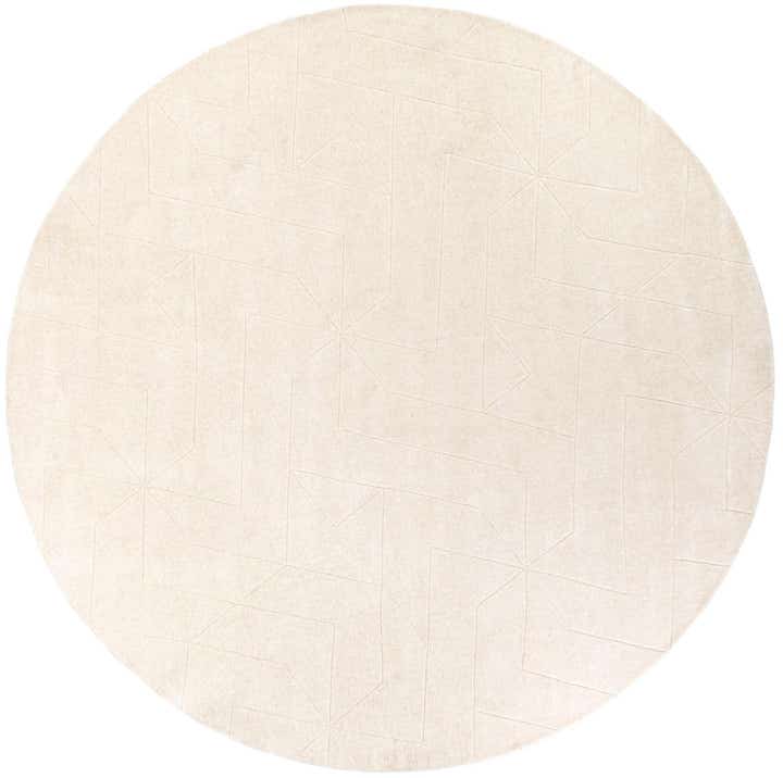10' x 10' WoolCraft Geometric Round Rug
