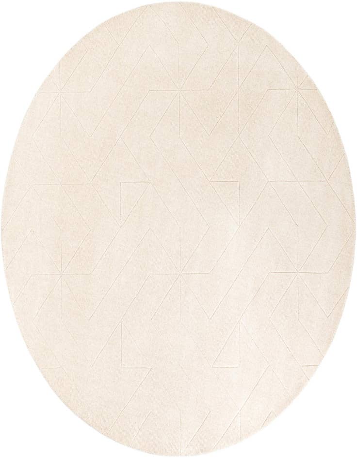 Detail image of 7' 10 x 7' 10 WoolCraft Geometric Round Rug