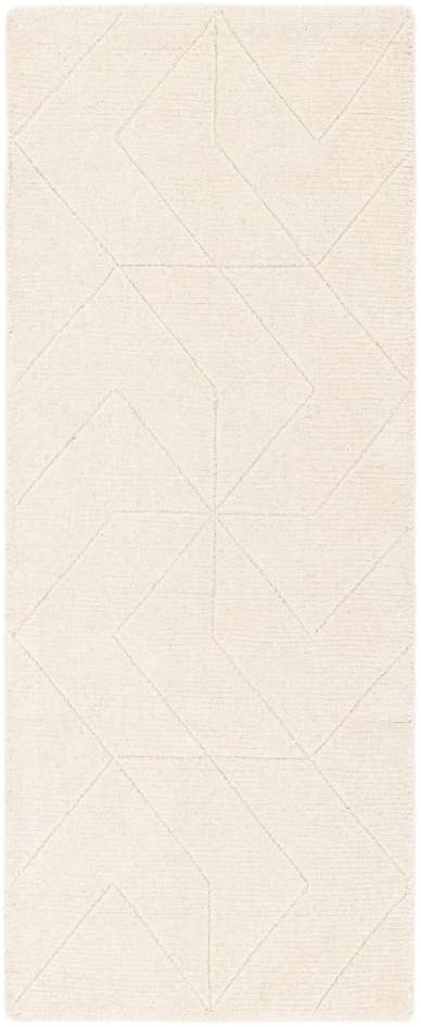 Detail image of 2' x 5' 1 WoolCraft Geometric Runner Rug