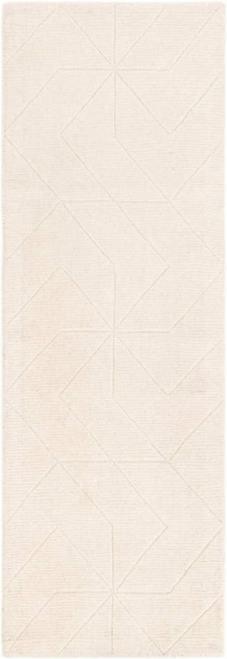 Detail image of 2' x 6' 1 WoolCraft Geometric Runner Rug