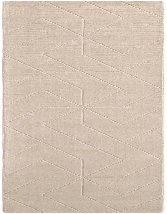 Detail image of 2' 7 x 10' WoolCraft Geometric Runner Rug
