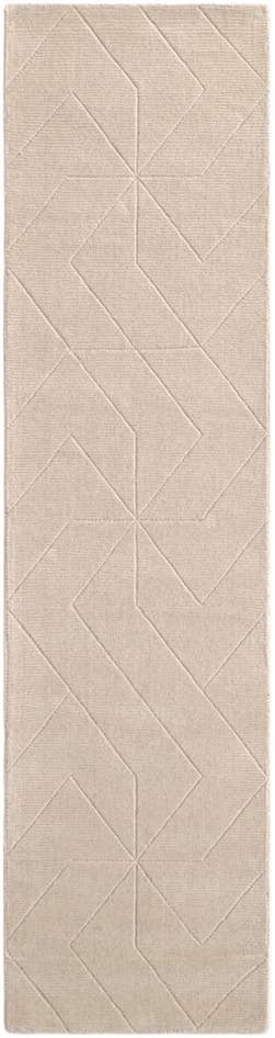 Detail image of 2' 7 x 10' WoolCraft Geometric Runner Rug
