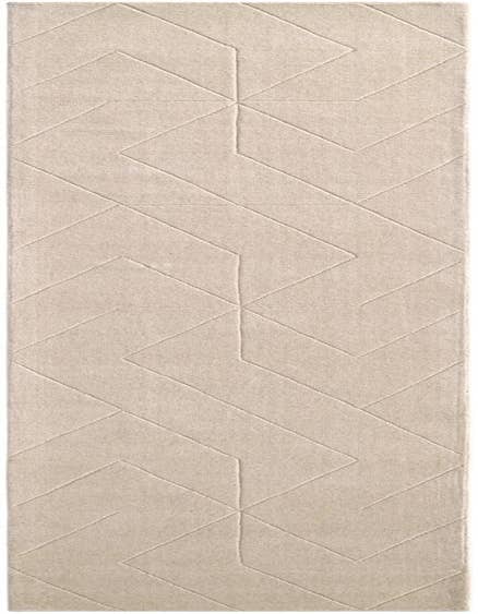 Detail image of 2' 7 x 12' WoolCraft Geometric Runner Rug