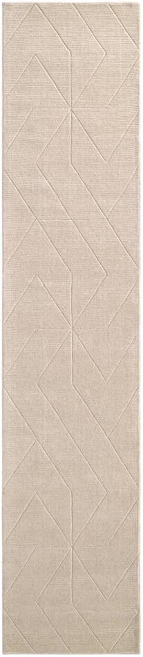 Detail image of 2' 7 x 12' WoolCraft Geometric Runner Rug