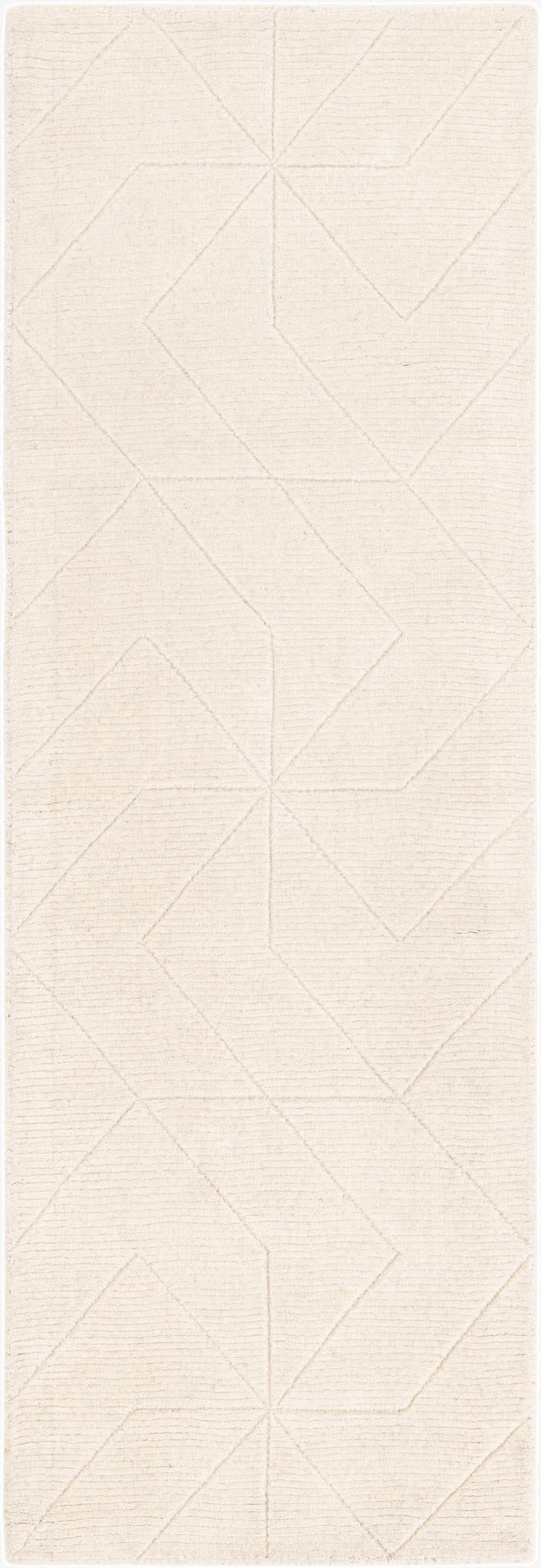 2' x 6' 1 WoolCraft Geometric Runner Rug