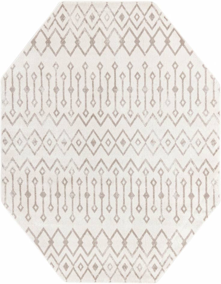 Detail image of 7' x 7' Bohemian Trellis Octagon Rug