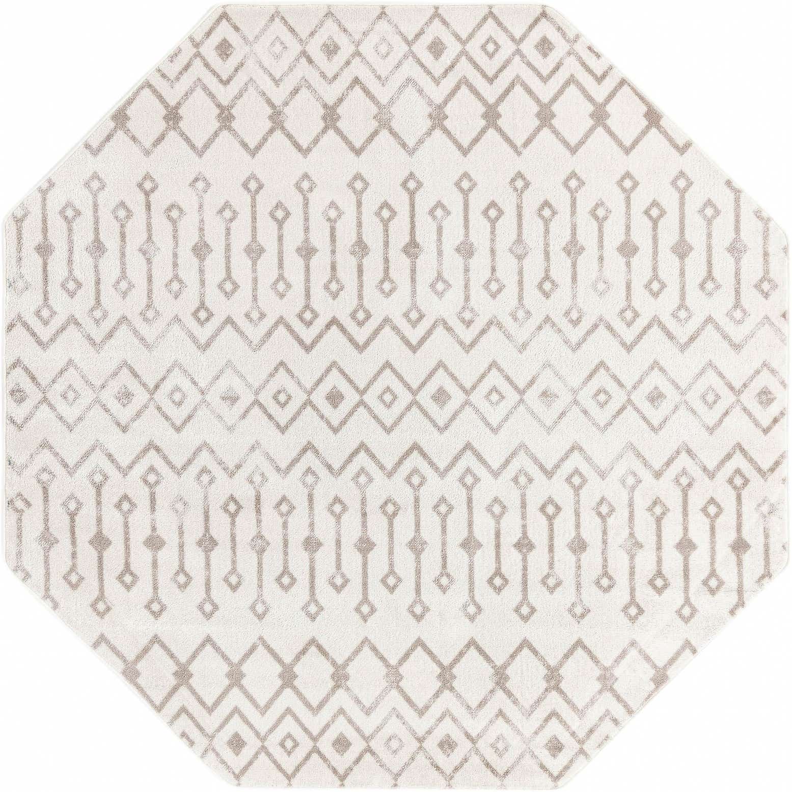 7' x 7' Bohemian Trellis Octagon Rug