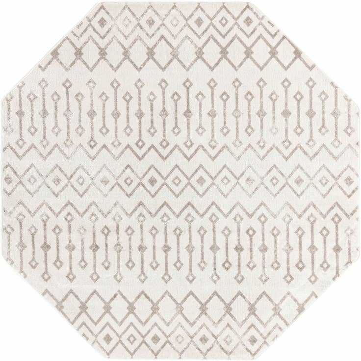 Detail image of 7' x 7' Bohemian Trellis Octagon Rug